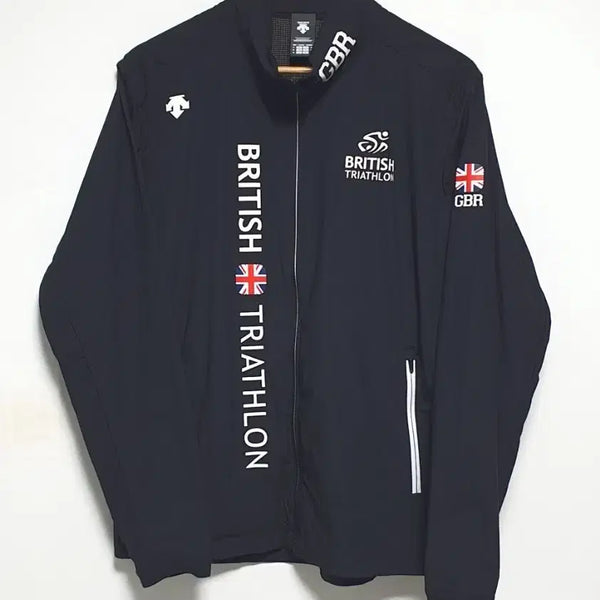 [BUNJANG] Descente Triathlon Functional Windbreaker Jacket Size 105 Black / 데상트 트라이애슬론 기능성 바람막이 자켓 105사이즈 블랙