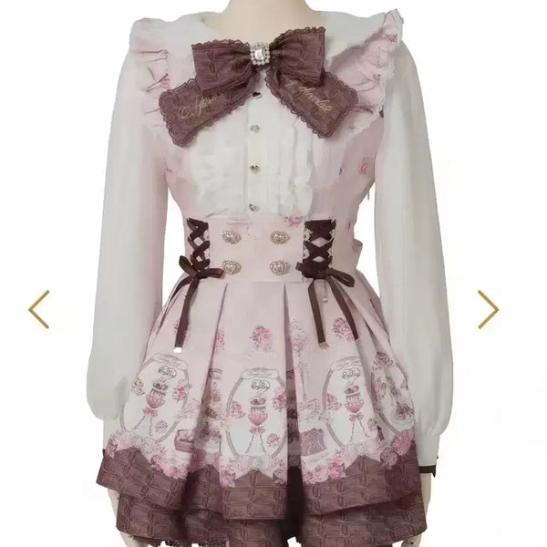 [BUNJANG] Liz Lisa Melty Chocolate Setup Set Pink / 리즈리사 liz lisa 멜티 초코 셋업 핑크 색상