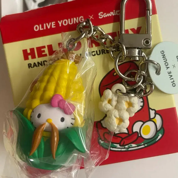[BUNJANG] 10x10 Hello Kitty Gangneung Corn Keyring / 올리브영 키티 텐바이텐 지역 키링 강릉 옥수수