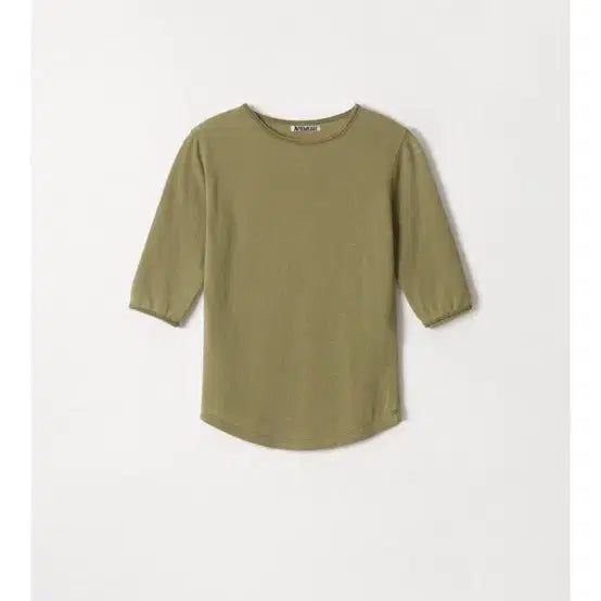 [BUNJANG] Abraam Essential Half Sleeve Top Olive / 아비에무아 에센셜 하프 슬리브
