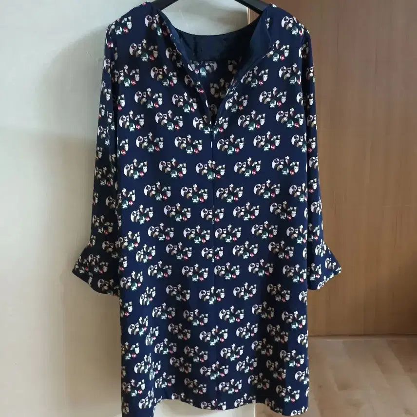 [BUNJANG] Lucky Chouette Owl Pattern Dress / 럭키슈에뜨) 부엉이 패턴 원피스 66