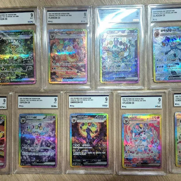 [BUNJANG] Eevee Terastal 9 Types Bundle Set BRG9 Sequential / 한글판) 테라스탈 이브이즈 9종 brg9 연번 일괄팝니다.