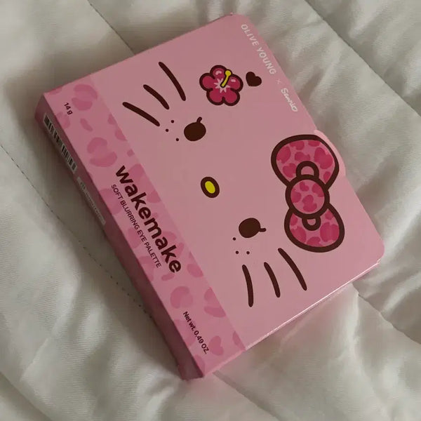 [BUNJANG] WAKEMAKE Leopard Hello Kitty Palette 31 Pink Like Blurring / (새상품) 웨이크메이크 레오파드 헬로키티 31 핑크라이크블러링