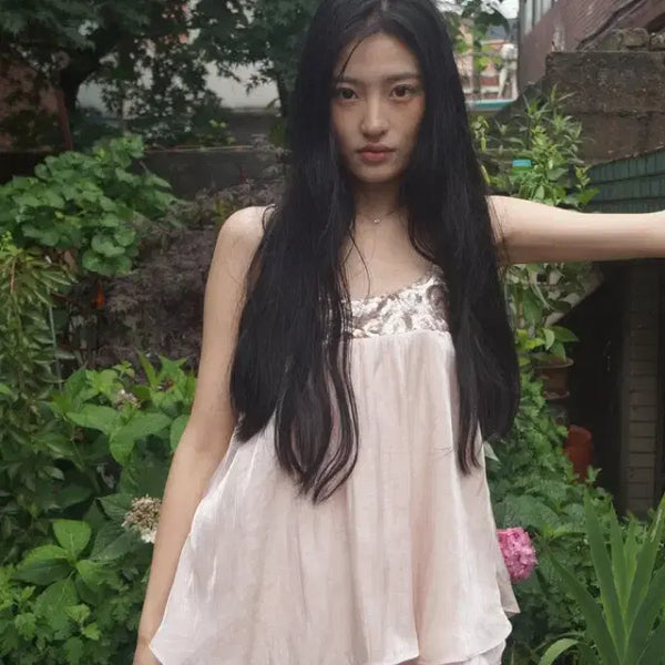 [BUNJANG] Muse Museum Sequin Satin Dress - Pink / (새상품) 뮤즈뮤지엄 Sequin Satin Dress - Pink
