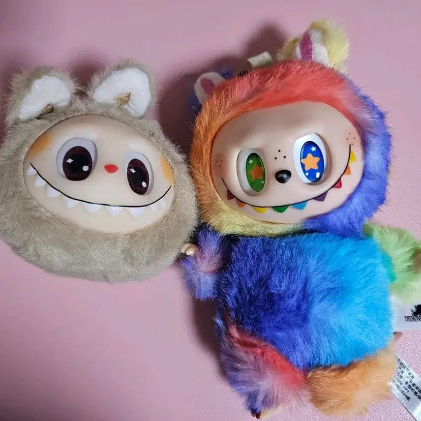 [BUNJANG] Labubu Plush Toy Keychains Set of 2 / 인형뽑기 라부부 키링 2개 세트 일괄가격