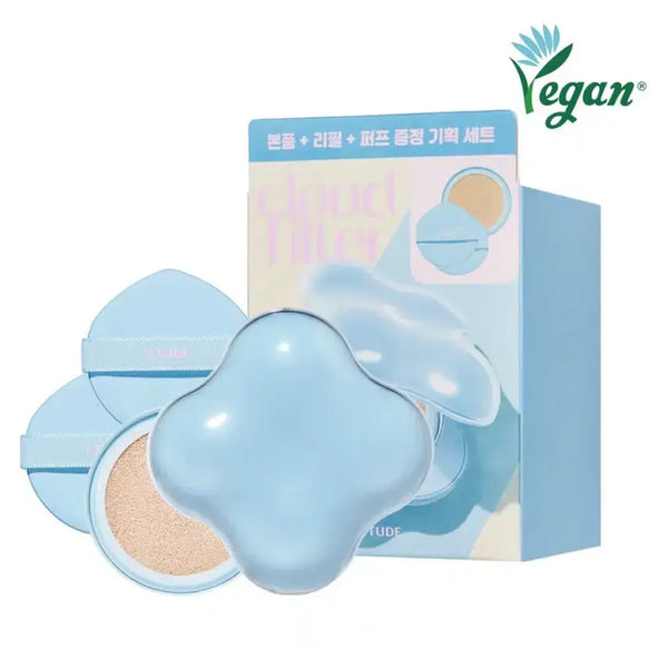 [BUNJANG] Etude Cloud Filter Cushion 19 Porcelain / 에뛰드 클라우드 필터 쿠션 19호 포슬린 리필 + 본품 케이스