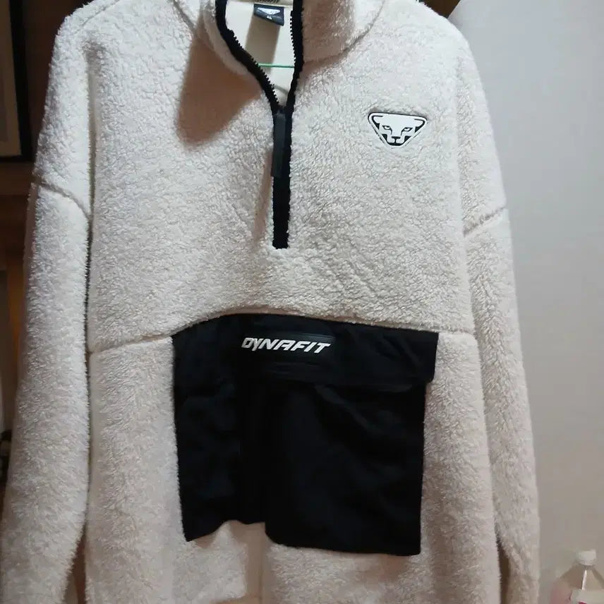 [BUNJANG] Dinapit Fleece Zip-Up Ivory / 디나핏 플리스 집업 뽀그리아이보리