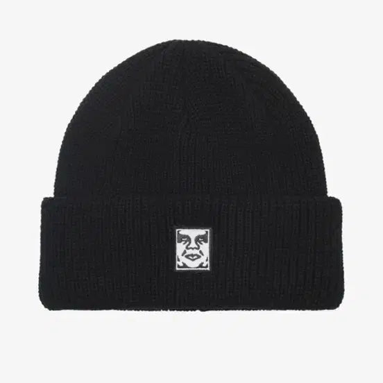 [BUNJANG] OBEY Short Beanie Black / 오베이 숏비니 블랙