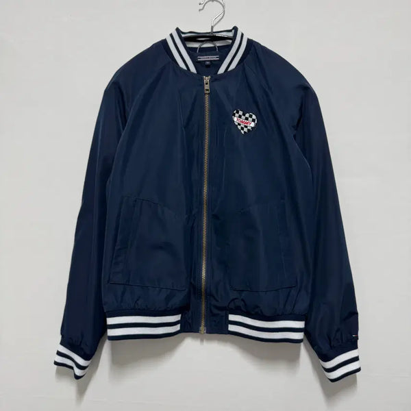 [BUNJANG] Tommy Hilfiger Heart Checkerboard Cropped Jacket / 타미힐피거 하트 체커보드 자켓