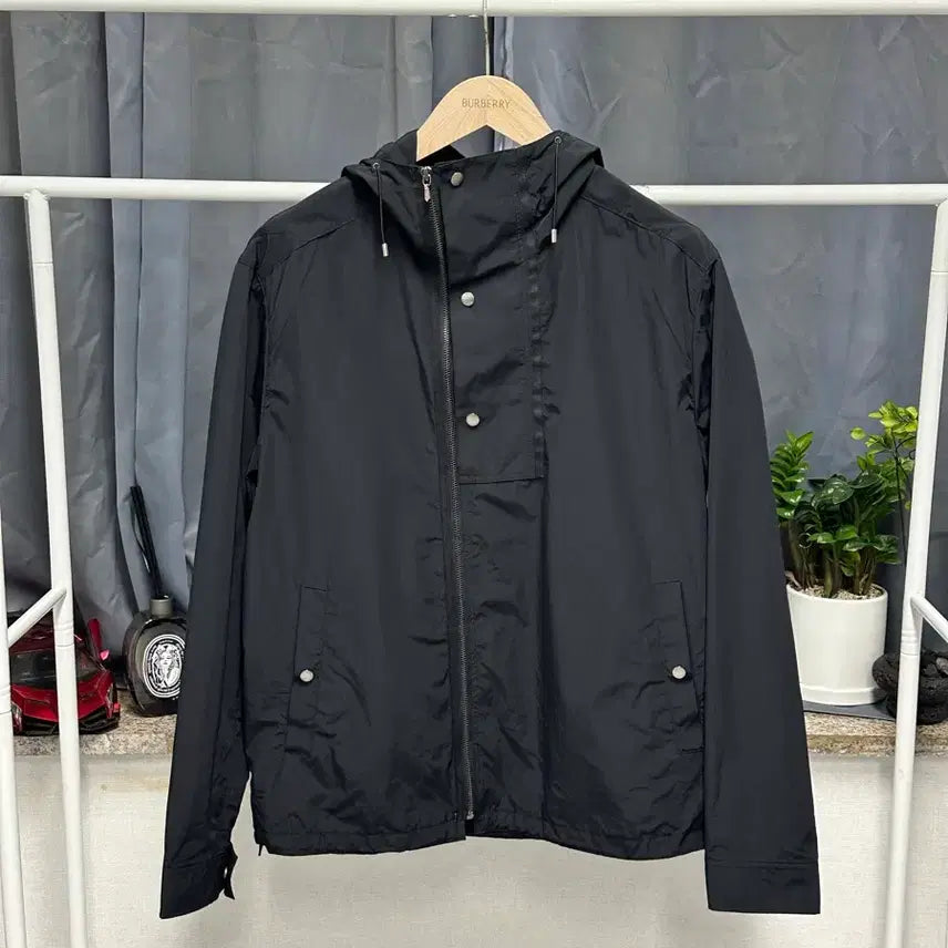 [BUNJANG] TIME HOMME Genuine Black Windbreaker Jacket / [ 타임옴므 ] 정품 / 남성100 / 바람막이 블랙 자켓