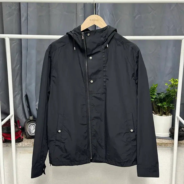[BUNJANG] TIME HOMME Genuine Black Windbreaker Jacket / [ 타임옴므 ] 정품 / 남성100 / 바람막이 블랙 자켓