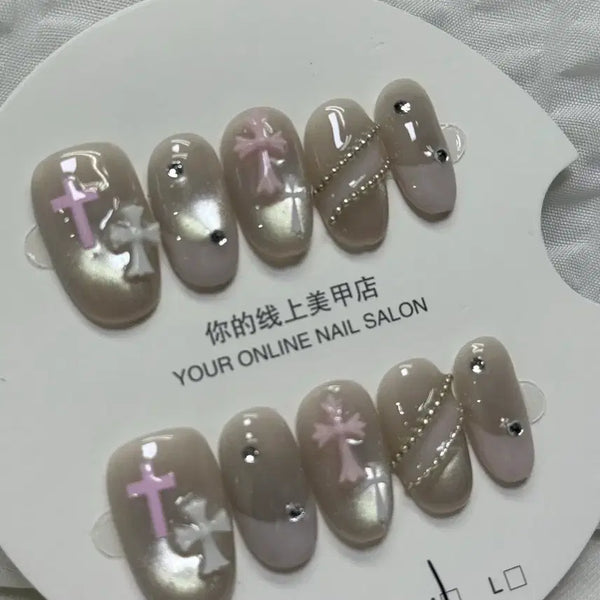 [BUNJANG] Handmade Nail Tips M Size / 수제네일팁M사이즈(2cm)