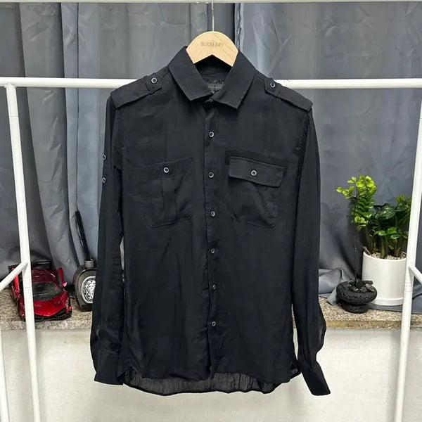 [BUNJANG] Solid Homme Linen Shirt / [ 솔리드옴므 ] 정품 / 남성95 / 린넨 셔츠