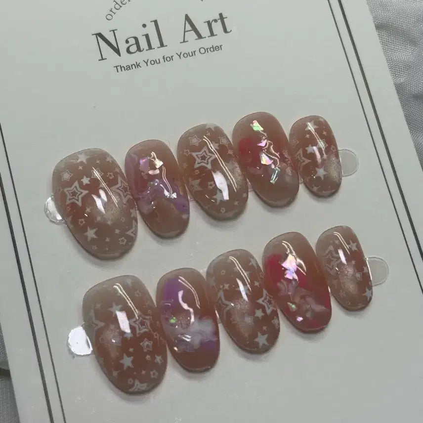 [BUNJANG] Handmade Nail Tips - Size M / 수제네일팁M사이즈(2cm)