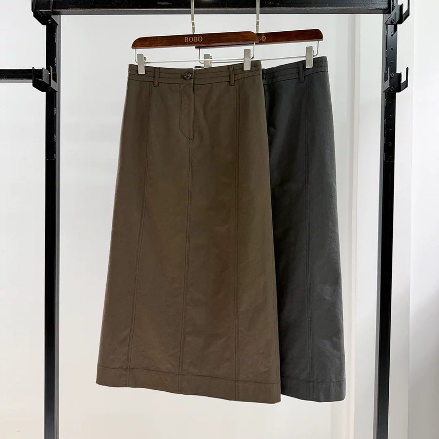 [BUNJANG] Leather Skirt / 가죽 스커트 가을신상