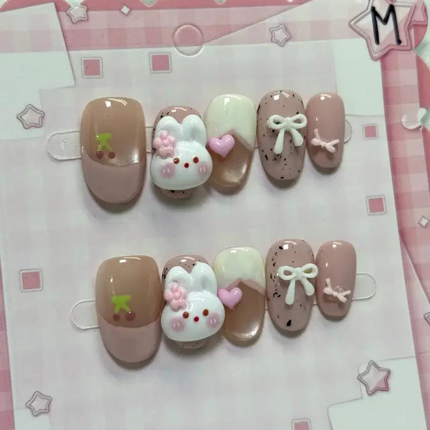 [BUNJANG] Handmade Nail Tips - Medium Size / 수제네일팁M사이즈(2cm)