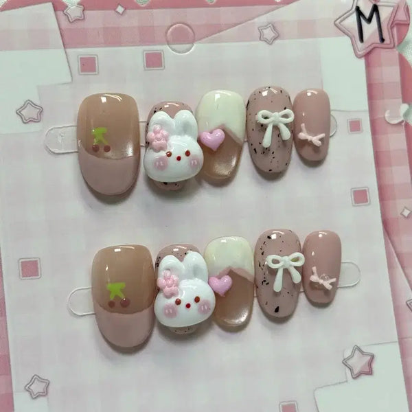 [BUNJANG] Handmade Nail Tips - Medium Size / 수제네일팁M사이즈(2cm)