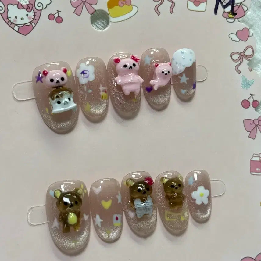 [BUNJANG] Handmade Nail Tips - M Size / 수제네일팁M사이즈(2cm)
