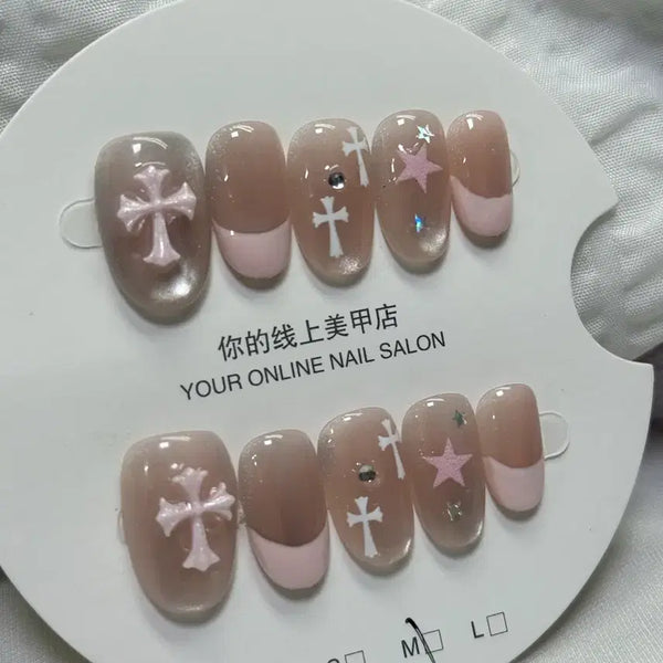 [BUNJANG] Handmade Nail Tips - Medium Size (2cm) / 수제네일팁M사이즈(2cm)