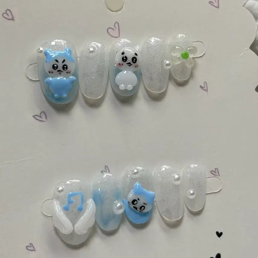 [BUNJANG] Handmade Nail Tips - Size M / 수제네일팁M사이즈(2cm)