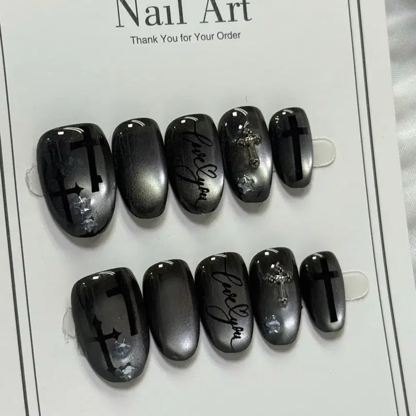 [BUNJANG] Handmade Nail Tips - Size M / 수제네일팁M사이즈(2cm)