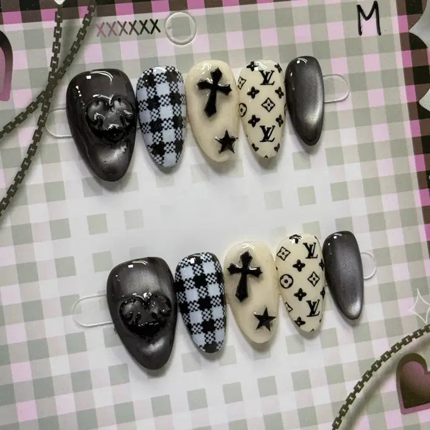 [BUNJANG] Handmade Nail Tips - Medium Size (2cm) / 수제네일팁M사이즈(2cm)