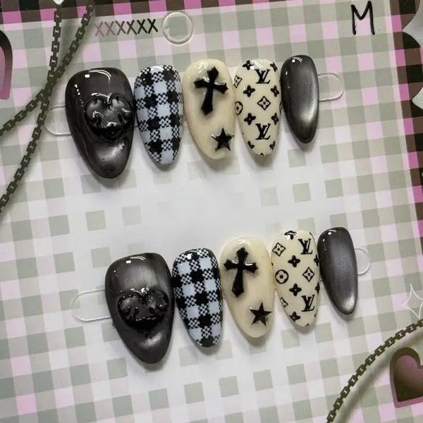 [BUNJANG] Handmade Nail Tips - Medium Size (2cm) / 수제네일팁M사이즈(2cm)