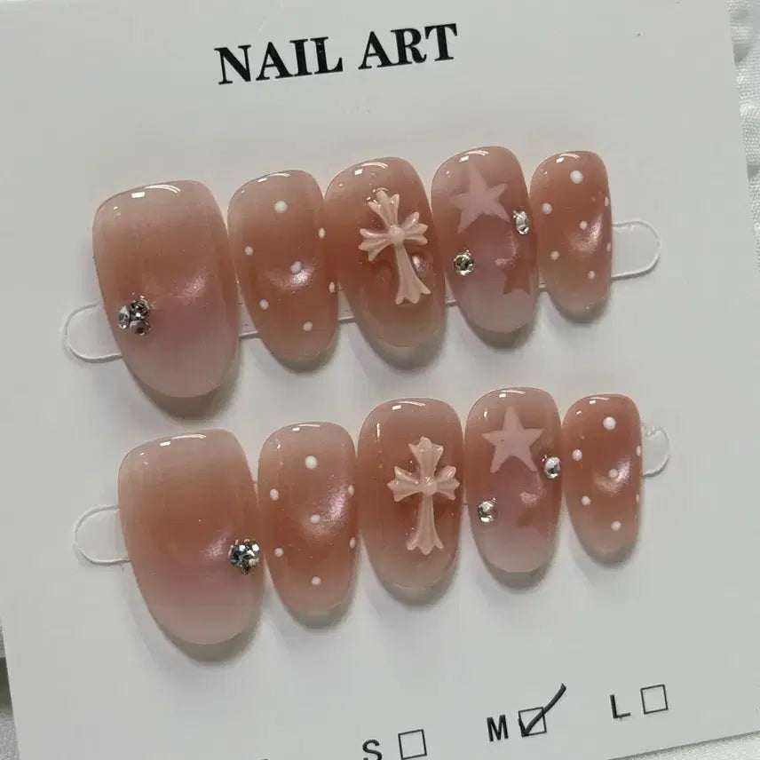 [BUNJANG] Handmade Nail Tips - Medium Size (2cm) / 수제네일팁M사이즈(2cm)