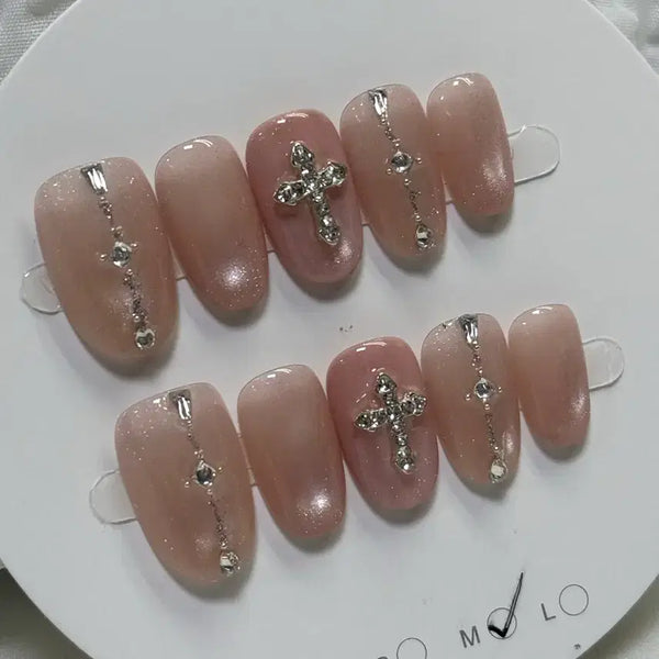 [BUNJANG] Handmade Nail Tips - Medium Size / 수제네일팁M사이즈(2cm)