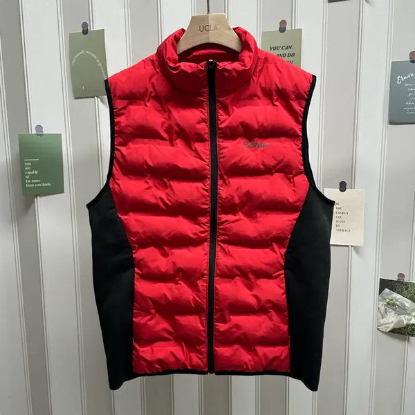 [BUNJANG] Titleist Lightweight Padded Vest Red / Titleist 경량 패딩 조끼 빨강