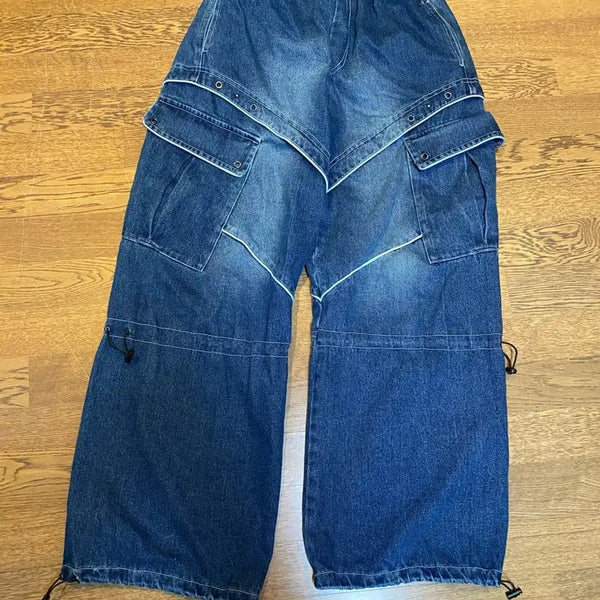 [BUNJANG] RSSC Cargo Denim Pants (Size 2, Dark Wash) / RSSC 카고 데님팬츠 2사이즈 진청