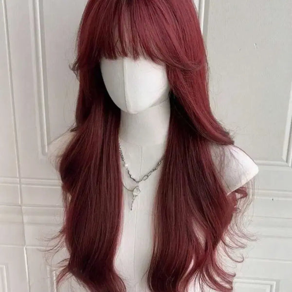 [BUNJANG] Wave Red Wig / 웨이브 레드가발