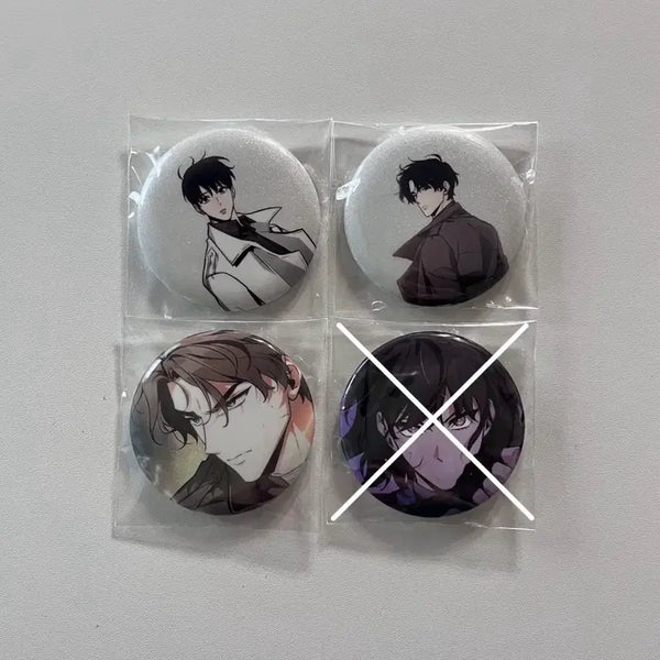 [BUNJANG] Omniscient Reader's Viewpoint Shanghai Exclusive Badge Bundle Set - Seolwon, Yoo Joonghyuk, Kim Dokja / 일괄) 전독시 상하이 구매 특전 캔뱃지 설원 유중혁 김독자