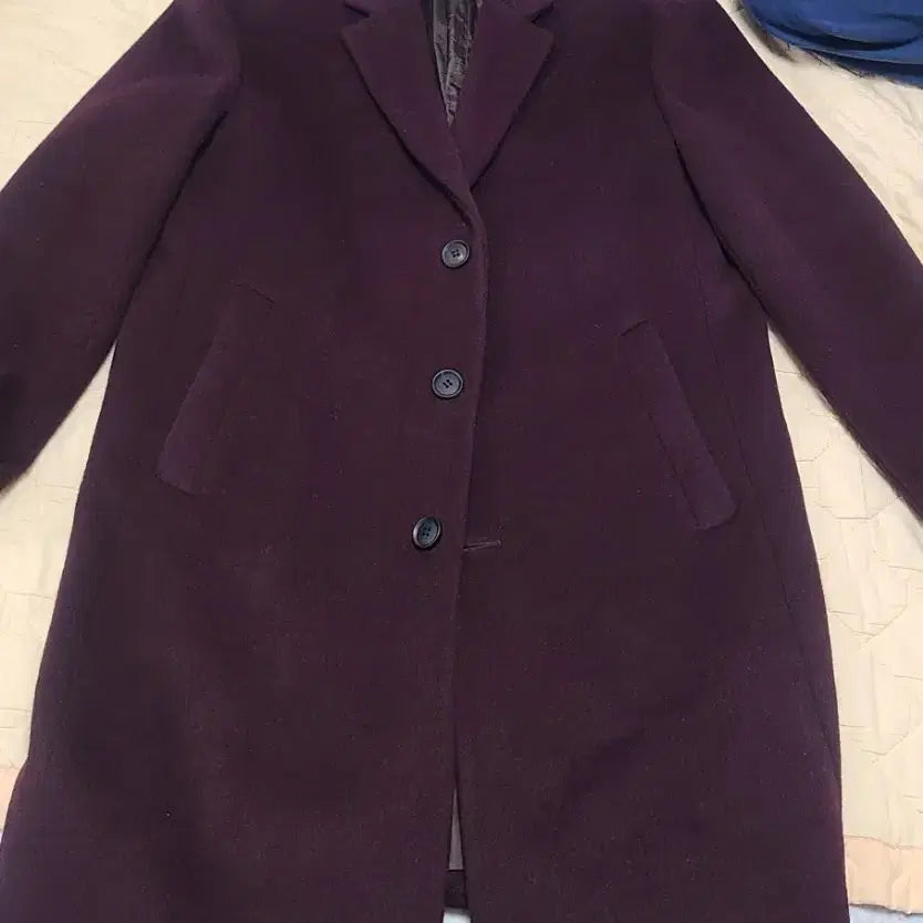 [BUNJANG] GGIO2 Curation Single Coat Burgundy / 지오투 GGIO2 큐레이션  싱글코트105