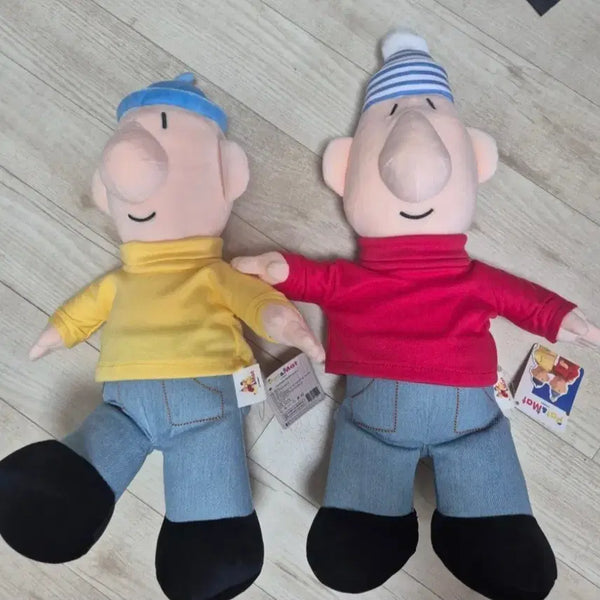 [BUNJANG] Pat & Mat Plush Toys 2-Piece Set / 패트와 매트 인형 2개 세트