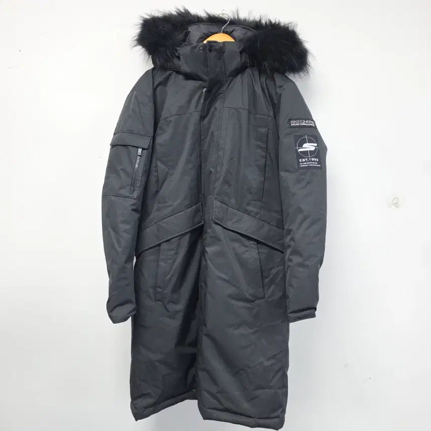 [BUNJANG] Skechers Performance Long Padding Black XL / 스케쳐스 퍼포먼스 롱패딩 블랙 XL