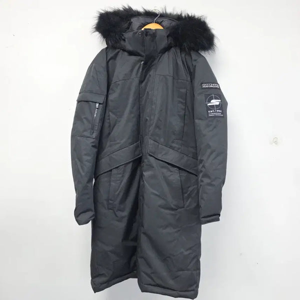 [BUNJANG] Skechers Performance Long Padding Black XL / 스케쳐스 퍼포먼스 롱패딩 블랙 XL