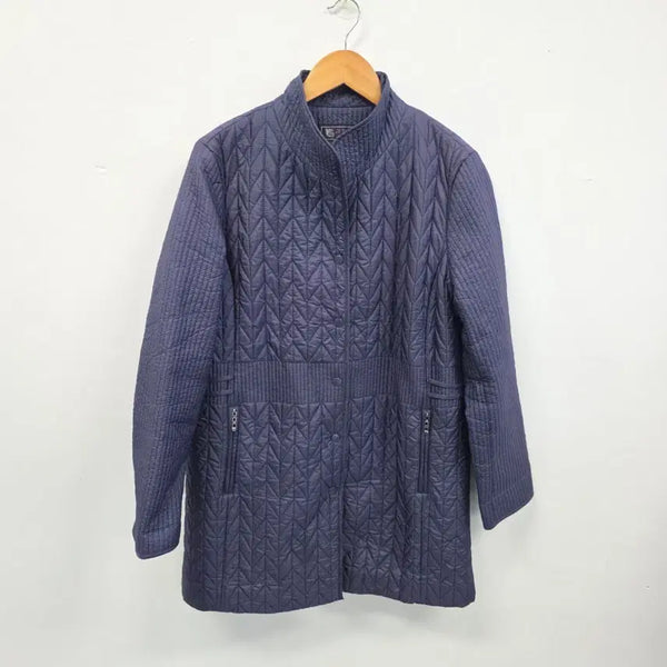 [BUNJANG] Kim Chang Suk Boutique Quilted Jacket Navy / 김창숙 부티크 퀼팅 자켓 99 네이비