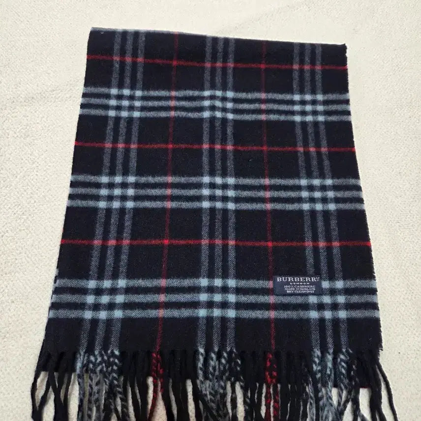 [BUNJANG] Burberry Cashmere Check Muffler / 캐시미어 버버리 체크 머플러