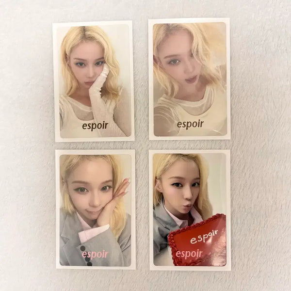 [BUNJANG] Espoir Winter Photocard Bundle Set / 최저가) 에스쁘아 윈터 포카 4종 일괄
