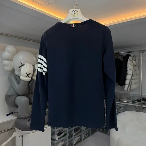 [BUNJANG] Thom Browne Diagonal Stripe Long Sleeve Shirt / 톰브라운 사선 롱슬리브