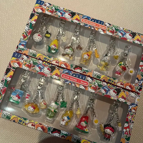 [BUNJANG] Sanrio Hello Kitty Keyring Set (Olive Young Exclusive) / 현물 올리브영x산리오 헬로키티 키링세트