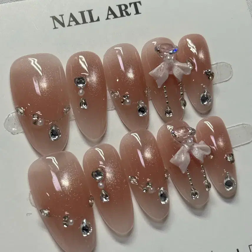 [BUNJANG] Handmade Nail Tips M Size / 수제네일팁 M(2.5cm)인공스와