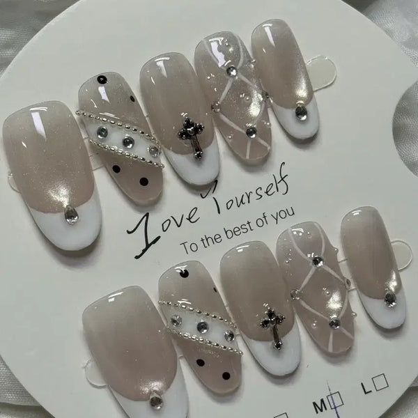 [BUNJANG] Handmade Nail Tips (M Size) / 수제네일팁 M(2.5cm)