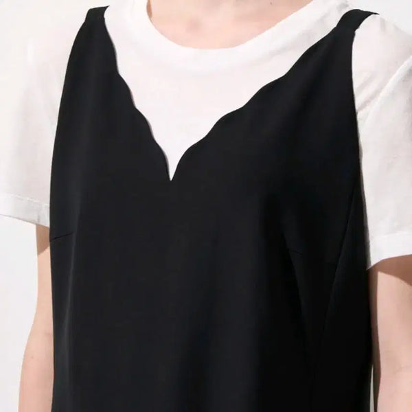 [BUNJANG] Mines Black Long Dress / 한섬 마인 블랙 원피스 새상품
