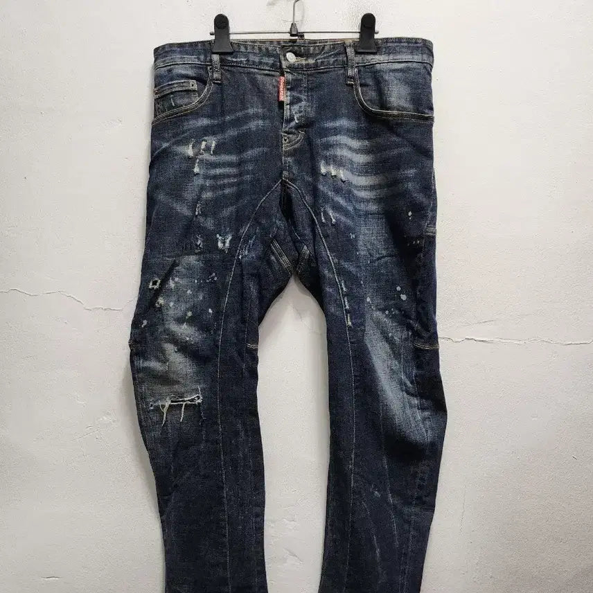 [BUNJANG] DSQUARED2 Washing Damage Denim Pants / 디스퀘어드2 워싱 데미지 데님