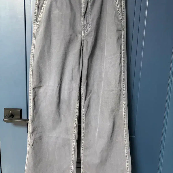 [BUNJANG] Zara Blue Cotton Pants Vintage Wash / Zara 자라 빈티지 워싱 로우클래식 블루 코튼 팬츠