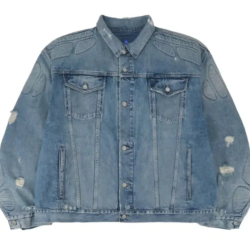 [BUNJANG] Balenciaga Engineered Padded Denim Jacket Blue / [xxl,2xl] 이지 갭 엔지니어드 바이 발렌시아가 패디드 데님 자켓 블루