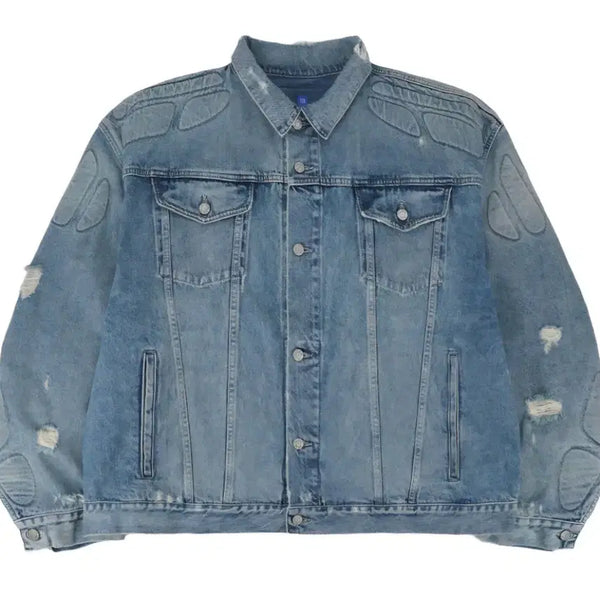 [BUNJANG] Balenciaga Engineered Padded Denim Jacket Blue / [xxl,2xl] 이지 갭 엔지니어드 바이 발렌시아가 패디드 데님 자켓 블루