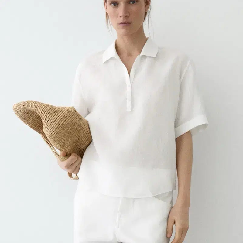 [BUNJANG] Massimo Dutti Linen Blouse / 마시모두띠 린넨 블라우스